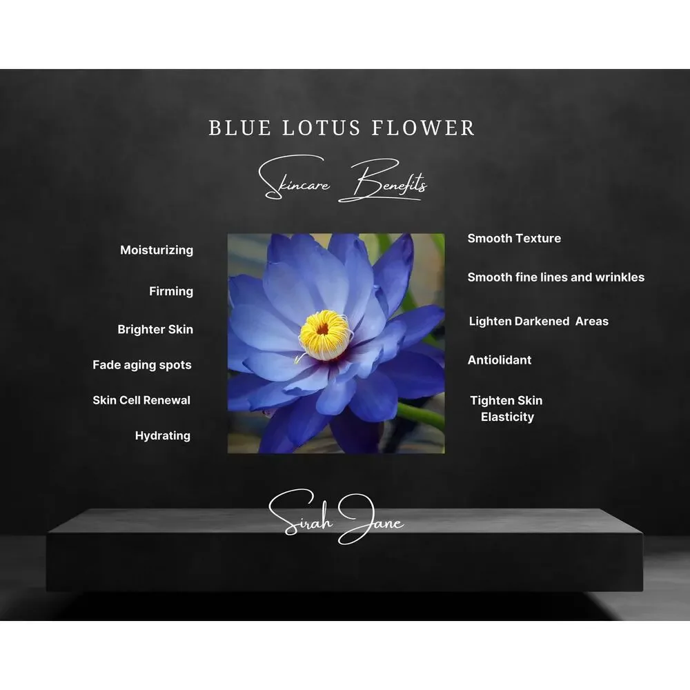 Blue Lotus Anti-Aging Face Cream-Wrinkle Smoothing-Moisturize-Fine Lines